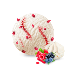 Lody w kuwecie o smaku bezy z sosem owoców leśnych 5000ml Zielona Budka