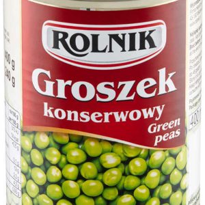 Groszek konserwowy 400ml/400g/240g Rolnik