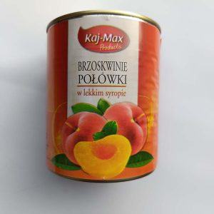 Brzoskwinia połówki 850ml/820g/470g 12szt/k Kaj-Max