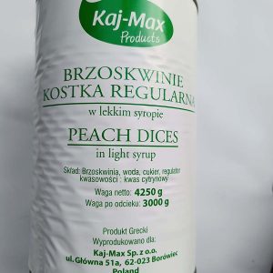 Brzoskwinia kostka regularna 4250g/3000g Kaj-Max