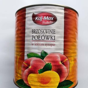 Brzoskwinia połówki 2650ml/2600g/1500g 6szt. Kaj-Max