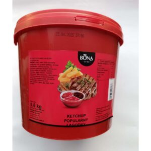 Ketchup Popularny łagodny 5600g wiadro BONA