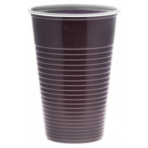 Kubki papierowe brązowo-białe 250ml 100szt. Gabi-Plast