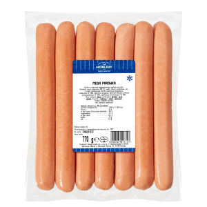 Mega parówka do hot doga 770g VAC 8szt. Morliny