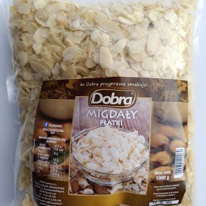 Migdałki płatki 1000g Floramex
