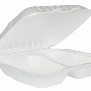 Menubox dwudzielny biały 160szt. Huhtamaki