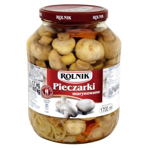 Pieczarki marynowane 1700ml/1700g/1000g 6szt. Rolnik