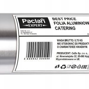 Folia aluminiowa 290mm 1000g catering Gabi-Plast