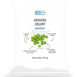 Groszek zielony 2500g 4szt. Unifreeze