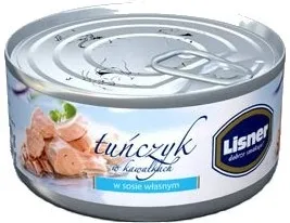 Tuńczyk w sosie własnym 185g 48szt./k. Lisner