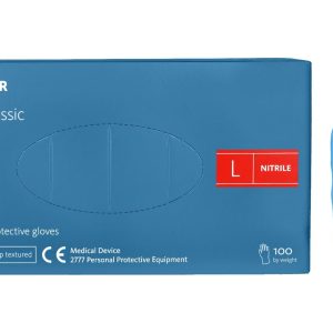 Rękawice Nitrylex L niebieskie 100szt. Gabi-Plast
