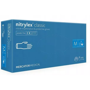 Rękawice Nitrylex M niebieskie 100szt. Gabi-Plast